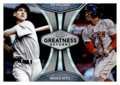 Ted Williams, Mookie Betts [Red Refractor] #GRE-12 Baseball Cards 2019 Topps Chrome Greatness Returns Prices