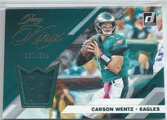 Carson Wentz Football Cards 2019 Donruss Jersey Kings Prices