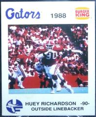 Huey Richardson #7 Football Cards 1988 Burger King Florida Gators Prices