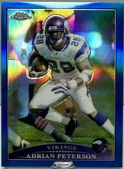 Adrian Peterson [White Jersey Blue Refractor] #TC28 Football Cards 2009 Topps Chrome Prices