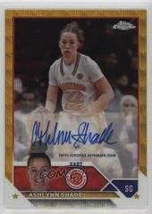 Ashlynn Shade [Gold Wave] #CA-ASH Basketball Cards 2023 Topps Chrome McDonald's All American Autographs Prices