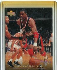 Hakeem Olajuwon [Electric Court Gold] Basketball Cards 1995 Upper Deck Prices