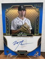 Matt Brash [Sapphire] Baseball Cards 2022 Topps Triple Threads Rookie Autographs Prices