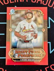 Chase Davis [Red] Baseball Cards 2023 Bowman Draft Picks & Prospects Prices