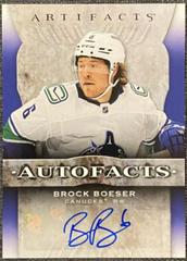 Brock Boeser #AF-BB Hockey Cards 2021 Upper Deck Artifacts Auto Facts Prices