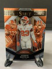 Andrew Booth Jr. , Hunter Renfrow, Travis Etienne Jr. Football Cards 2022 Panini Select Draft Picks Company Prices