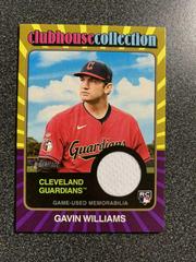Gavin Williams [Gold] #CCR-GW Baseball Cards 2024 Topps Heritage Clubhouse Collection Relic Prices