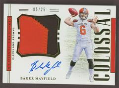 Baker Mayfield Football Cards 2018 National Treasures Rookie Colossal Signatures Prices