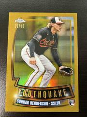 Gunnar Henderson [Gold] Baseball Cards 2023 Topps Chrome Youthquake Prices
