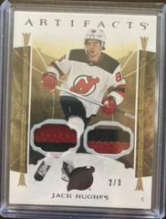 Jack Hughes [Material Black] Hockey Cards 2022 Upper Deck Artifacts Prices