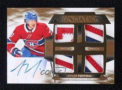 Tyler Toffoli [Patch Autograph] #F-TT Hockey Cards 2021 Upper Deck The Cup Foundations Quad Jersey Prices