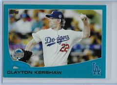 Clayton Kershaw [Wal Mart Blue Border] Baseball Cards 2013 Topps Update Prices