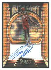 Dominique Wilkins [Neon Orange Pulsar Prizm] #IF-DWL Basketball Cards 2019 Panini Select in Flight Signatures Prices