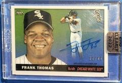 Frank Thomas #55RA-FT Baseball Cards 2022 Topps Clearly Authentic 1955 Reimagining Autographs Prices