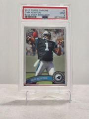 Cam Newton [Ball Over Right Shoulder] #1 Football Cards 2011 Topps Chrome Prices