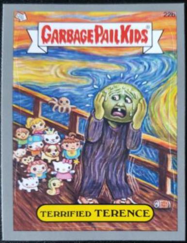 Terrified TERENCE [Silver] #22b 2012 Garbage Pail Kids