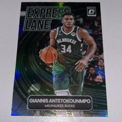 Giannis Antetokounmpo [Holo] #10 Basketball Cards 2022 Panini Donruss Optic Express Lane Prices