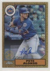 Pete Alonso [Orange] #87BA-PA Baseball Cards 2022 Topps Chrome 1987 Autographs Prices