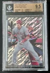 Mike Trout [Gray Jersey Grass Tidal Diffractor] #HTMTT Baseball Cards 2015 Topps High Tek Prices