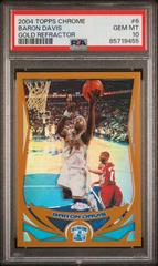 Baron Davis [Gold Refractor] Basketball Cards 2004 Topps Chrome Prices