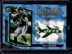 Zach Wilson [Ice] Football Cards 2021 Panini Donruss Optic Legendary Logos Prices