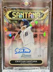 Cristian Santana [Rose Gold] #SSA-CSA Baseball Cards 2022 Bowman Sterling Signage Autographs Prices