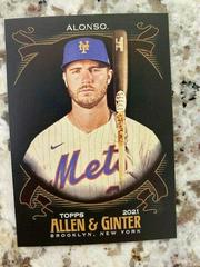 Pete Alonso #10 Baseball Cards 2021 Topps Allen & Ginter X Prices