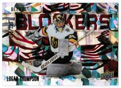 Logan Thompson [Red] #BL-11 Hockey Cards 2022 Upper Deck Allure Blockers Prices