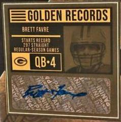 Brett Favre Football Cards 2022 Panini Gold Standard Golden Records Signatures Prices
