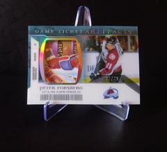 Peter Forsberg Hockey Cards 2022 Upper Deck Artifacts Game Ticket Prices