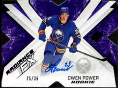 Owen Power [Purple Autograph] #RFX-75 Hockey Cards 2022 SPx Radiance FX Prices