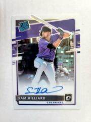 Sam Hilliard #RRS-SH Baseball Cards 2020 Panini Donruss Optic Rated Rookies Signatures Prices