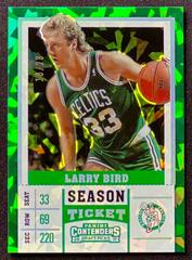 Larry Bird [Green Jersey Cracked Ice] Basketball Cards 2017 Panini Contenders Draft Picks Prices