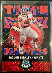 Saquon Barkley [Reactive Blue] Football Cards 2020 Panini Mosaic Touchdown Masters Prices