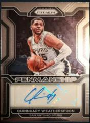 Quinndary Weatherspoon [Silver Prizm] #PM-QWS Basketball Cards 2021 Panini Prizm Penmanship Prices
