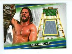 Seth Rollins [Blue] #MR-SR Wrestling Cards 2019 Topps WWE Money in the Bank Mat Relics Prices