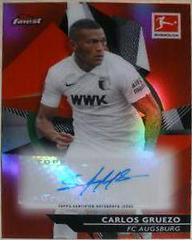 Carlos Gruezo [Red Refractor] Soccer Cards 2020 Topps Finest Bundesliga Autographs Prices