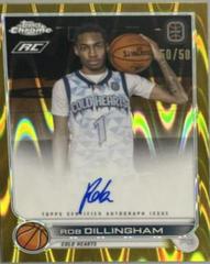 Rob Dillingham [Gold Wave] #CA-RD1 Basketball Cards 2022 Topps Chrome OTE Overtime Elite Autographs Prices