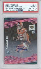 Trevor Lawrence [Xtra Points Signature Premium Pink] Football Cards 2021 Panini Prestige Prices