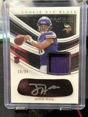 Jaren Hall #10 Football Cards 2023 Panini Immaculate Signature Patch Rookie Prices