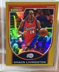 Shaun Livingston [Gold Refractor /99] Basketball Cards 2007 Bowman Chrome Prices
