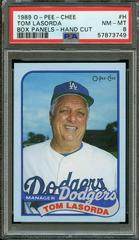 Tom Lasorda #H Baseball Cards 1989 O Pee Chee Box Panels Hand Cut Prices