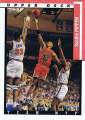 Scottie Pippen Basketball Cards 1993 Upper Deck Team MVP's Prices