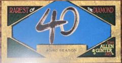 40/40 Season Baseball Cards 2023 Topps Allen & Ginter Rarest of the Diamond Mini Prices