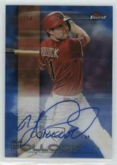 A.J. Pollock [Blue Refractor] #FA-AP Baseball Cards 2016 Topps Finest Autographs Prices