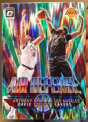 Anthony Davis [Green Shock] Basketball Cards 2021 Panini Donruss Optic Air Defense Prices
