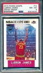 LeBron James [Artist Proof] #14 Basketball Cards 2015 Panini Hoops Prices