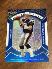 Tom Brady [Blue Refractor] #VFM-TB Football Cards 2007 Topps Finest Moments Prices