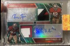 Ronnie Lott, Charles Haley [Green] #DPA-RC Football Cards 2022 Panini Phoenix Dual Patch Autographs Prices