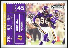 Randy Moss [Silver] Football Cards 2022 Panini Contenders Game Day Ticket Prices